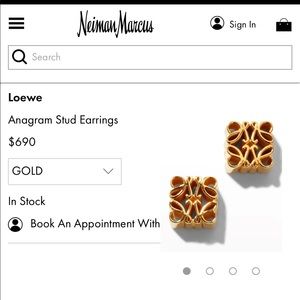 LOEWE Anagram Stud Earrings